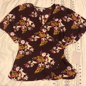 Floral, flowy blouse!